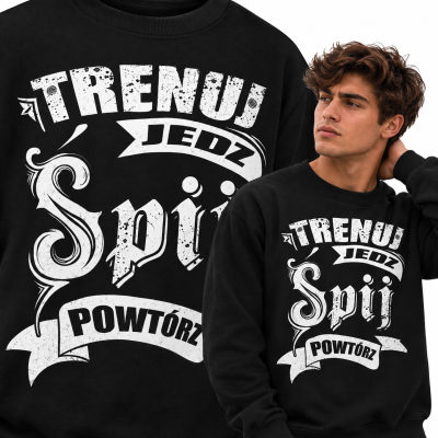 BLUZA NA SIŁOWNIĘ TRENUJ